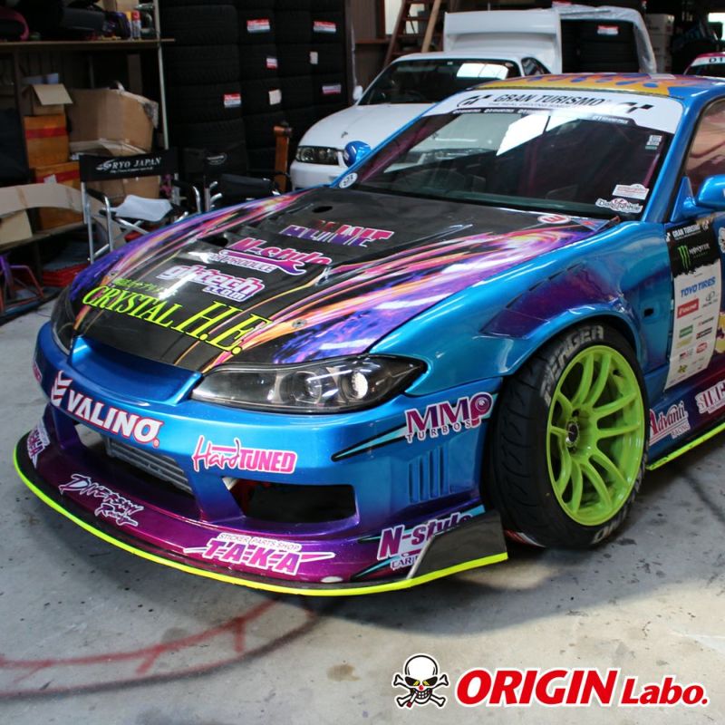 Carica immagine in Galleria Viewer, Parafanghi Anteriori Origin Labo +55mm "Shark" per Nissan Silvia S15