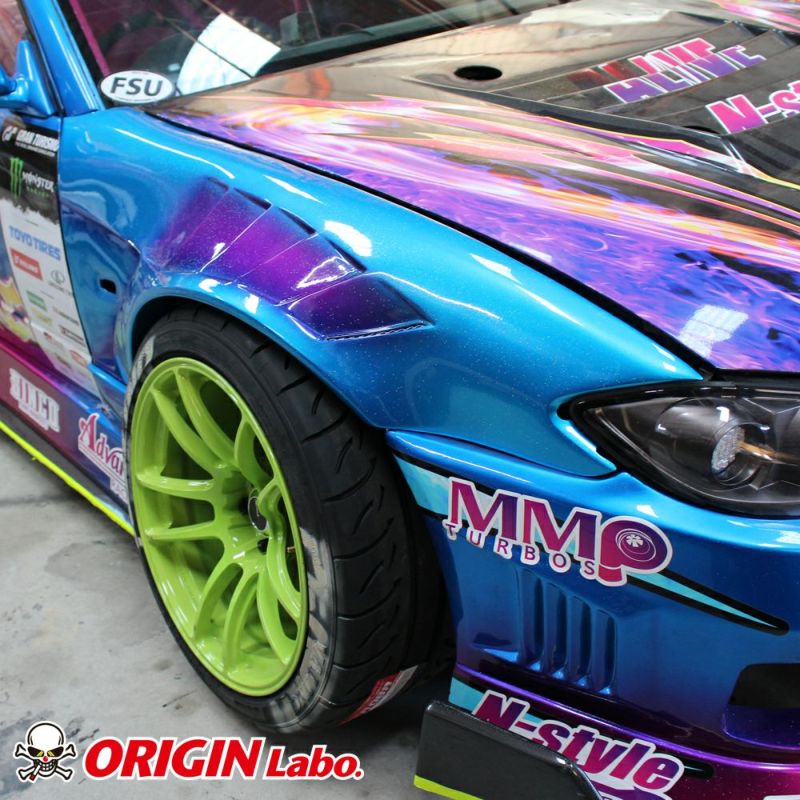 Carica immagine in Galleria Viewer, Parafanghi Anteriori Origin Labo +55mm "Shark" per Nissan Silvia S15