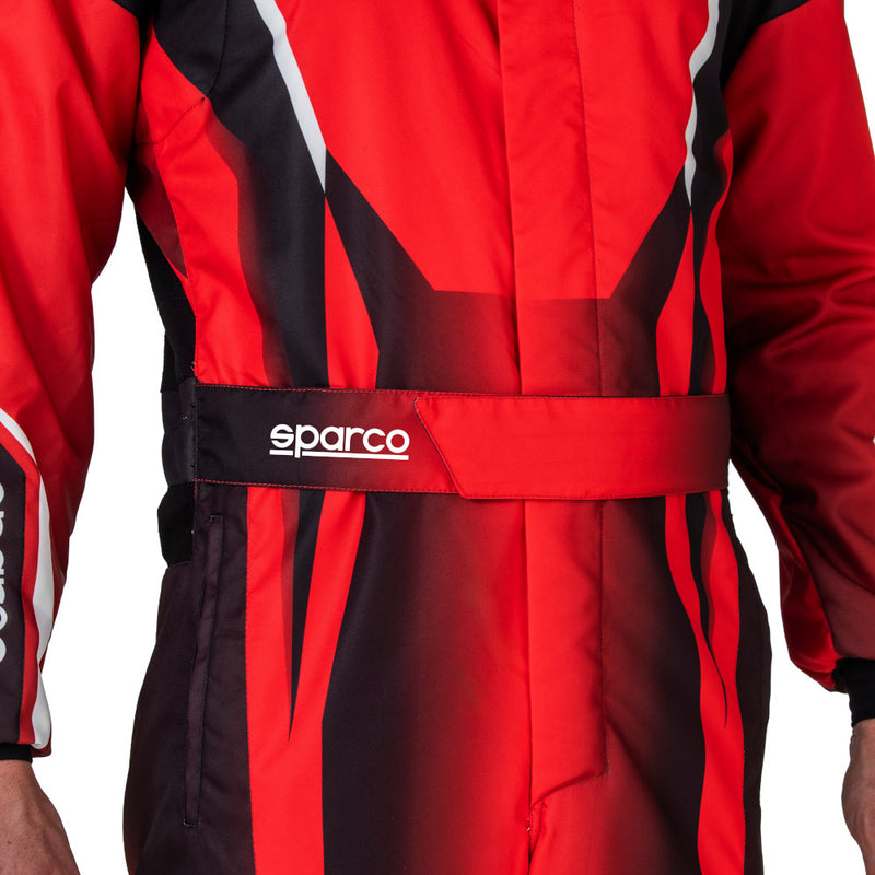 Carica immagine in Galleria Viewer, Tuta Kart Bambino Sparco Prime K Nero / Rosso (FIA 8877-2022)