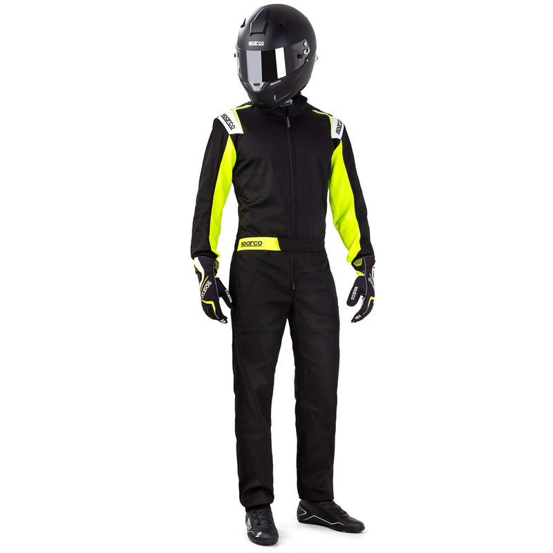 Carica immagine in Galleria Viewer, Tuta Kart Sparco Rookie Nero / Giallo