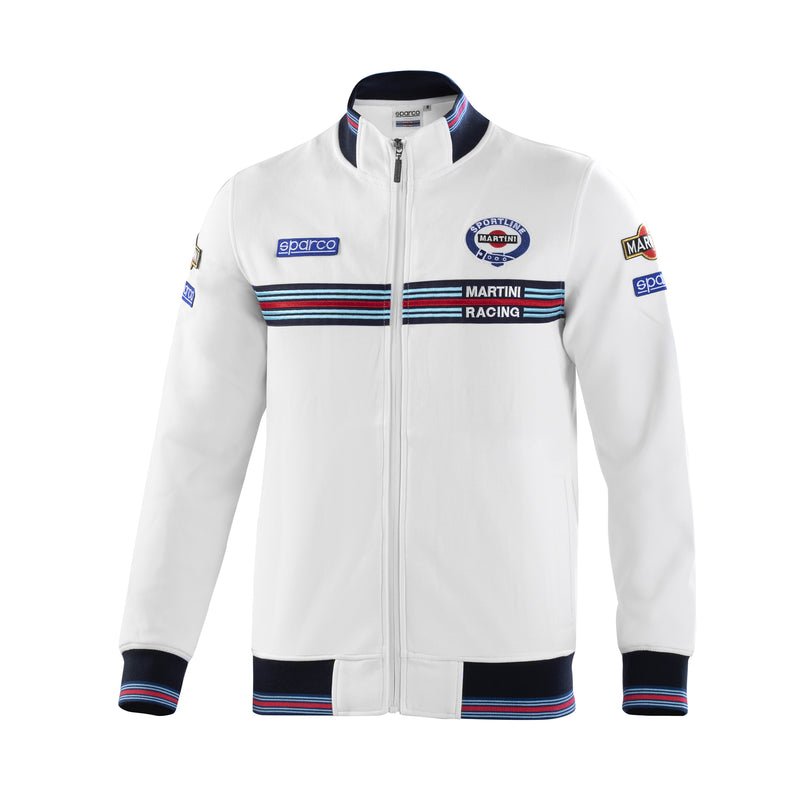 Carica immagine in Galleria Viewer, Felpa con Zip Sparco Martini Racing - Bianco