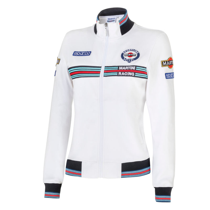 Carica immagine in Galleria Viewer, Felpa con Zip Donna Sparco Martini Racing - Bianco