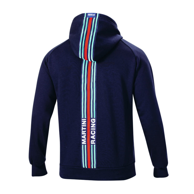 Carica immagine in Galleria Viewer, Felpa con Cappuccio a Righe Sparco Martini Racing - Blu