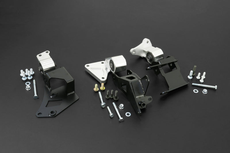 Carica immagine in Galleria Viewer, Kit Supporti Motore per Swap Serie K Hardrace con Cambio Accord in Honda Civic EK / EJ / EM