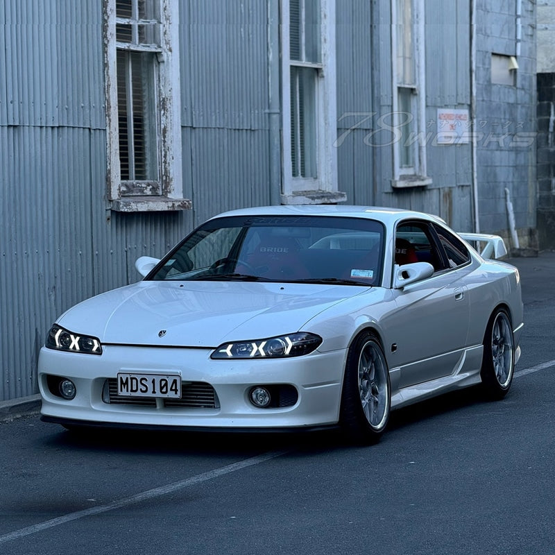 Carica immagine in Galleria Viewer, Fari Anteriori 78Works a LED per Nissan Silvia S15