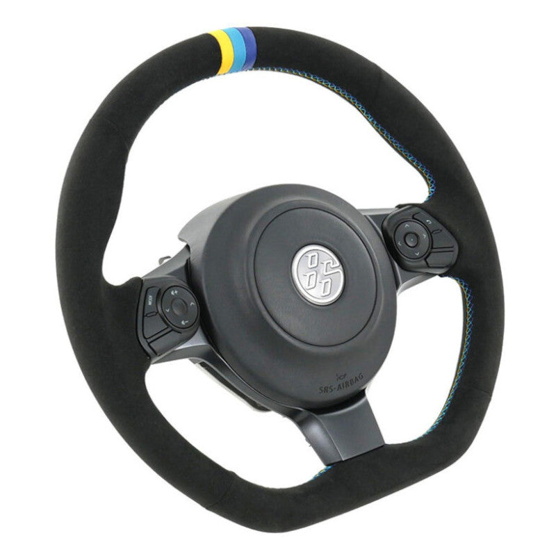 Carica immagine in Galleria Viewer, Volante GReddy Scamosciato Nero con Cuciture Tricolori per Toyota GT86 (17-21) & GR86
