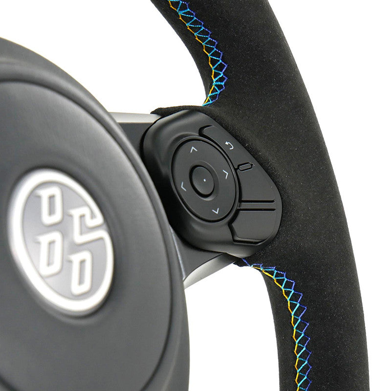 Carica immagine in Galleria Viewer, Volante GReddy Scamosciato Nero con Cuciture Tricolori per Toyota GT86 (17-21) & GR86