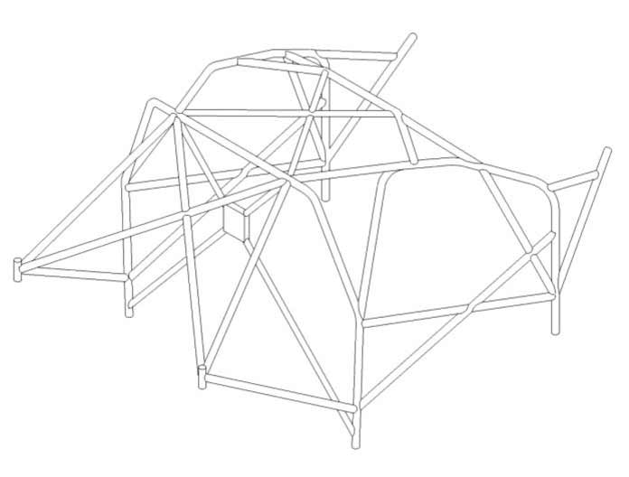 Carica immagine in Galleria Viewer, Roll Bar Multipunto Custom Cages da Saldare per Volkswagen Golf 5 - FIA