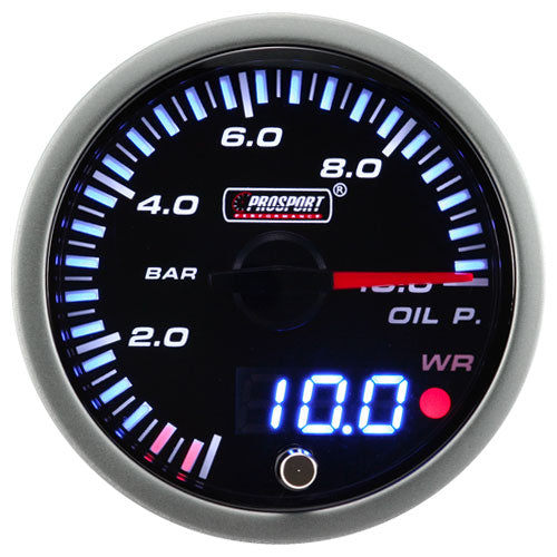 Carica immagine in Galleria Viewer, Manometro Pressione Olio "Dual Display" ProSport JDM (60 mm)