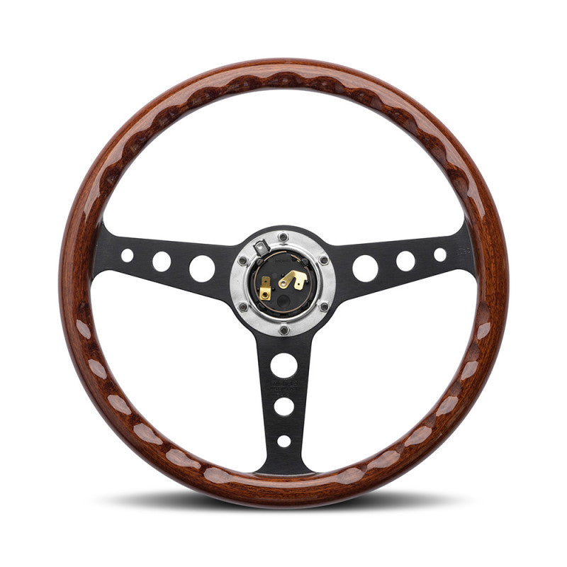Carica immagine in Galleria Viewer, Volante Momo Indy Heritage a Calice (37 mm), Legno, Razze Nere - 35 cm