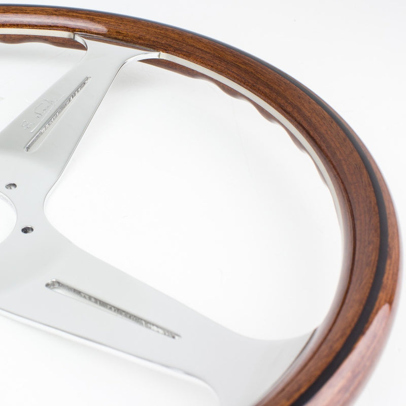 Carica immagine in Galleria Viewer, Volante Nardi Classic ND34, Legno, Razze Cromate, a Calice 40 mm