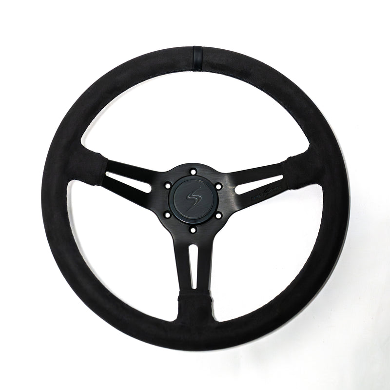 Carica immagine in Galleria Viewer, Volante Premium a Calice (70 mm) "Black Edition" in Alcantara