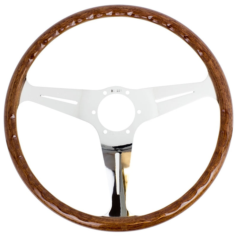 Carica immagine in Galleria Viewer, Volante Nardi Classic ND39, Legno, Razze Cromate, a Calice 40 mm