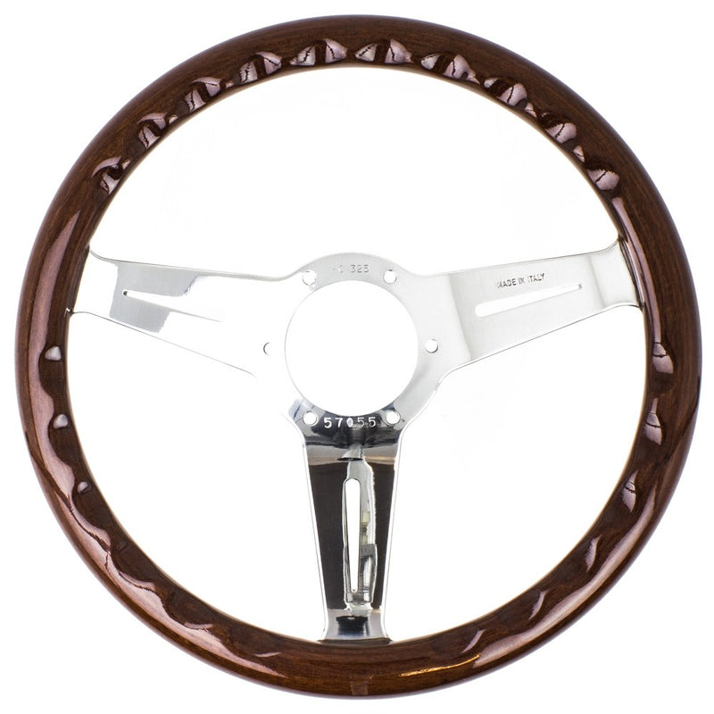 Carica immagine in Galleria Viewer, Volante Nardi Classic ND33, Legno, Razze Cromate, a Calice 40 mm