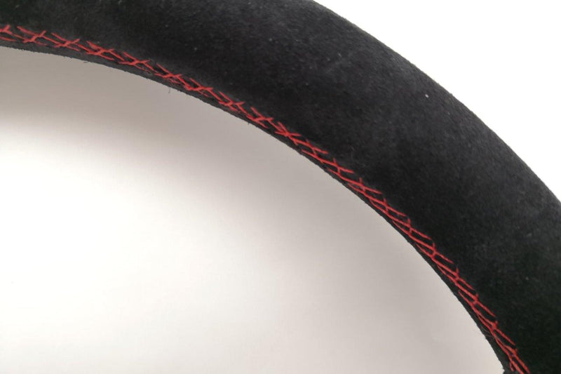 Carica immagine in Galleria Viewer, Volante Nardi Competition, Scamosciato Nero, Razze Nere, Cuciture Rosse, a Calice 40 mm, Ø33 cm