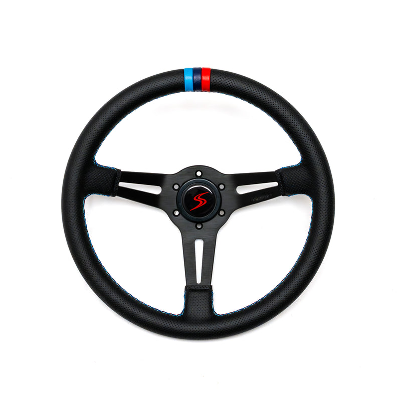 Carica immagine in Galleria Viewer, Volante a Calice (70 mm), Edizione "M Power V2", Pelle Nera Forata