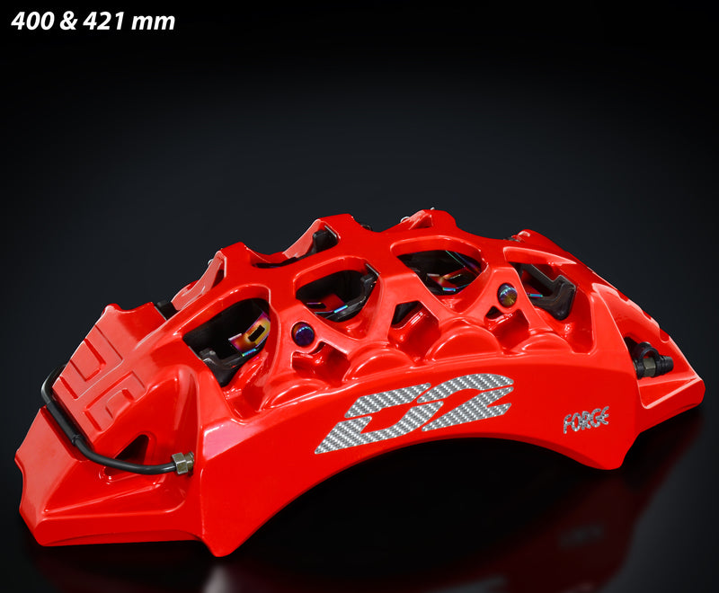 Carica immagine in Galleria Viewer, Kit Freni Maggiorati Posteriori D2 Racing: da 4 a 8 Pistoncini, da 330 a 421 mm