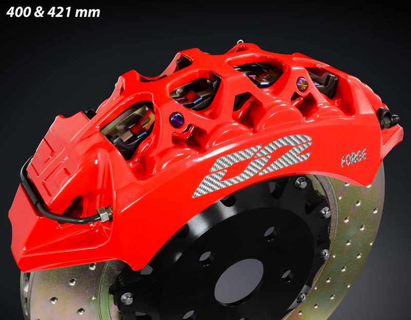 Carica immagine in Galleria Viewer, Kit Freni Maggiorati Posteriori D2 Racing: da 4 a 8 Pistoncini, da 330 a 421 mm