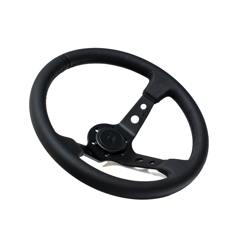 Carica immagine in Galleria Viewer, Volante Premium a Calice (90 mm) "Black Edition" in Pelle