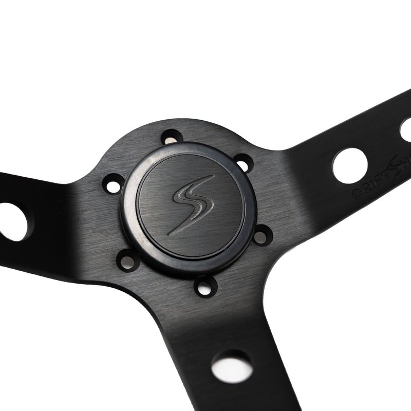Carica immagine in Galleria Viewer, Volante Premium a Calice (90 mm) "Black Edition" in Pelle