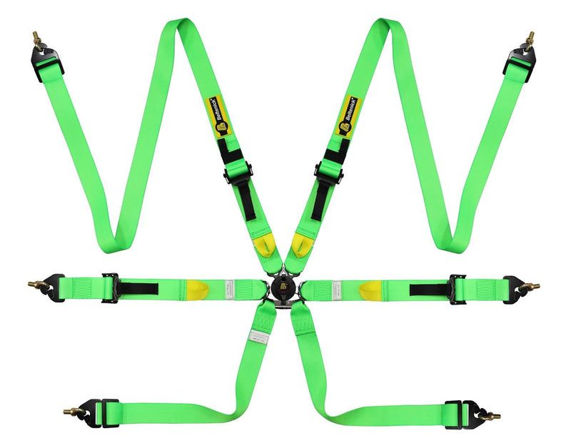 Carica immagine in Galleria Viewer, Cinture BELTENICK RCU1005 COLORI FLUO 6 punti Omologata FIA - 2 pollici Hans