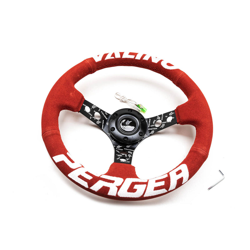 Carica immagine in Galleria Viewer, Volante Valino Rosso, Razze Nere, a Calice 73 mm