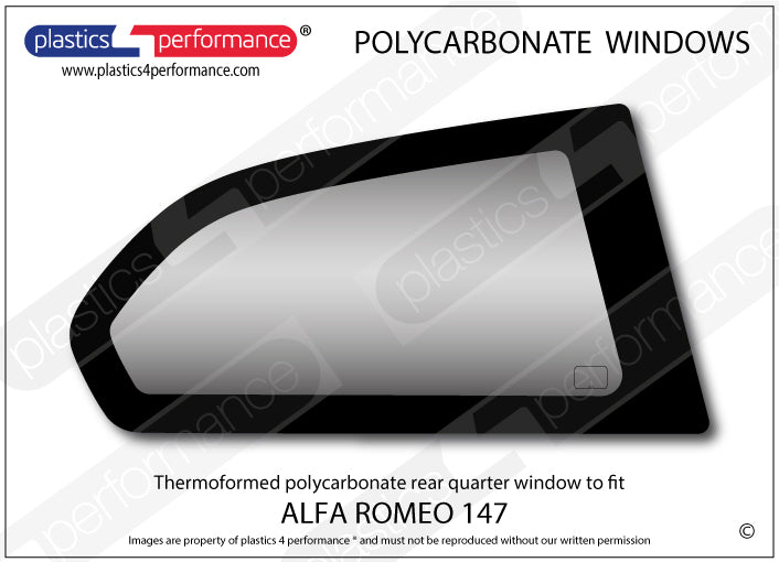Carica immagine in Galleria Viewer, Vetri in Policarbonato per Alfa Romeo 147 / 147 GTA