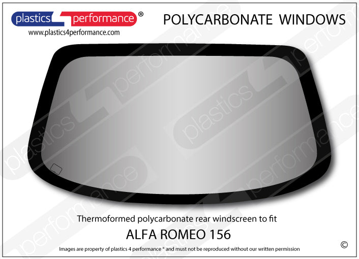 Carica immagine in Galleria Viewer, Vetri in Policarbonato per Alfa Romeo 156