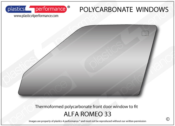 Carica immagine in Galleria Viewer, Vetri in Policarbonato per Alfa Romeo 33