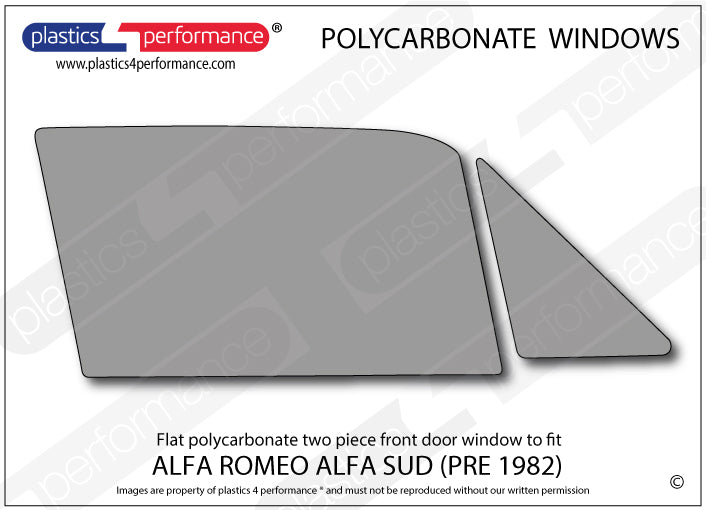 Carica immagine in Galleria Viewer, Vetri in Policarbonato per Alfa Romeo Alfasud