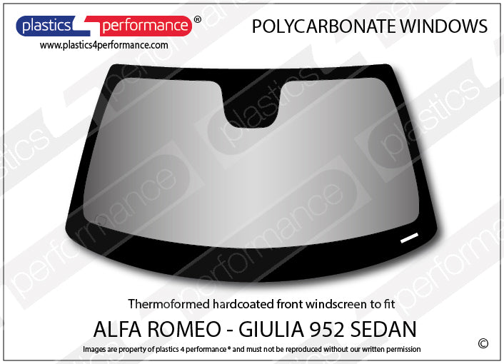 Carica immagine in Galleria Viewer, Vetri in Policarbonato per Alfa Romeo Giulia 952 Berlina
