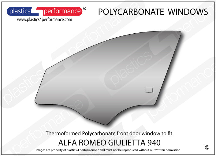 Carica immagine in Galleria Viewer, Vetri in Policarbonato per Alfa Romeo Giulietta 940