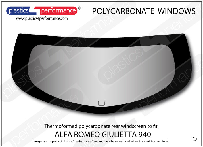 Carica immagine in Galleria Viewer, Vetri in Policarbonato per Alfa Romeo Giulietta 940
