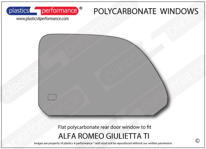 Carica immagine in Galleria Viewer, Vetri in Policarbonato per Alfa Romeo Giulietta Ti