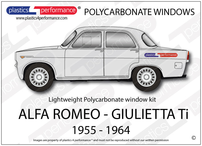 Carica immagine in Galleria Viewer, Vetri in Policarbonato per Alfa Romeo Giulietta Ti
