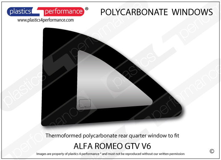 Carica immagine in Galleria Viewer, Vetri in Policarbonato per Alfa Romeo GTV V6