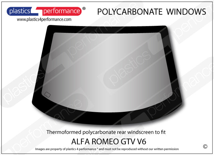 Carica immagine in Galleria Viewer, Vetri in Policarbonato per Alfa Romeo GTV V6