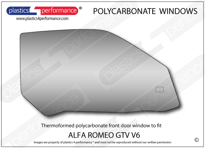 Carica immagine in Galleria Viewer, Vetri in Policarbonato per Alfa Romeo GTV V6