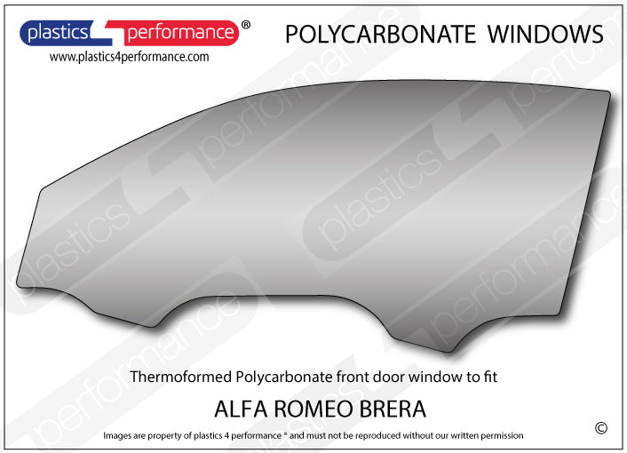 Carica immagine in Galleria Viewer, Vetri in Policarbonato per Alfa Romeo Brera