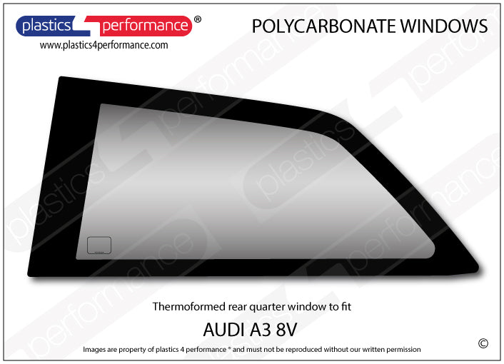 Carica immagine in Galleria Viewer, Vetri in Policarbonato per Audi A3 8V 3 Porte