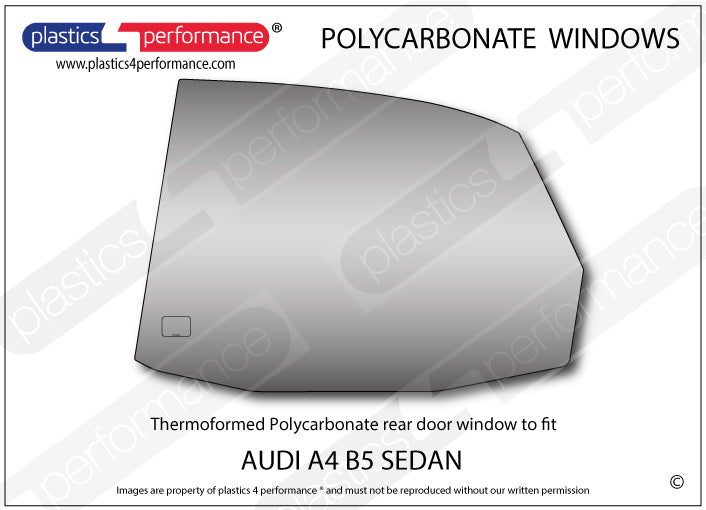 Carica immagine in Galleria Viewer, Vetri in Policarbonato per Audi A4 B5 Berlina