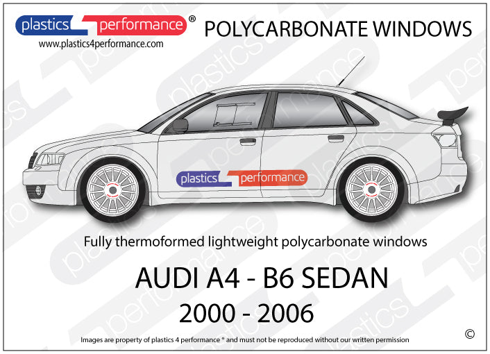Carica immagine in Galleria Viewer, Vetri in Policarbonato per Audi S4 B6 Berlina