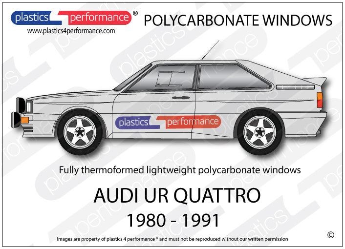 Carica immagine in Galleria Viewer, Vetri in Policarbonato per Audi UR Quattro