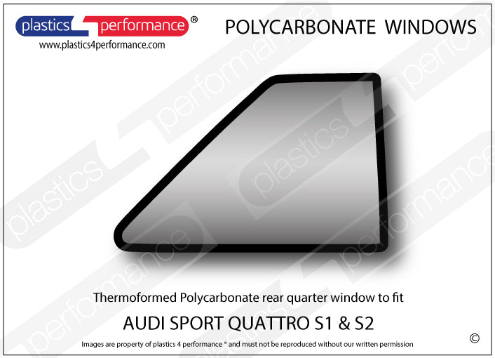 Carica immagine in Galleria Viewer, Vetri in Policarbonato per Audi Sport Quattro S1 / S2