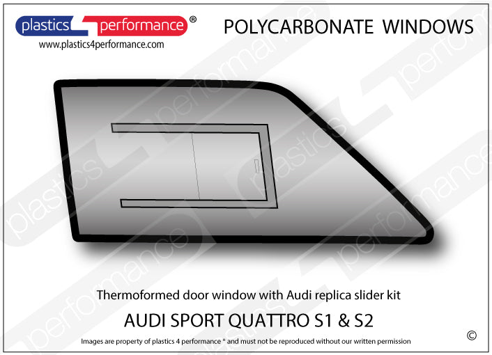 Carica immagine in Galleria Viewer, Vetri in Policarbonato per Audi Sport Quattro S1 / S2