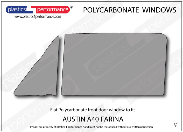Carica immagine in Galleria Viewer, Vetri in Policarbonato per Austin A40 Farina Saloon