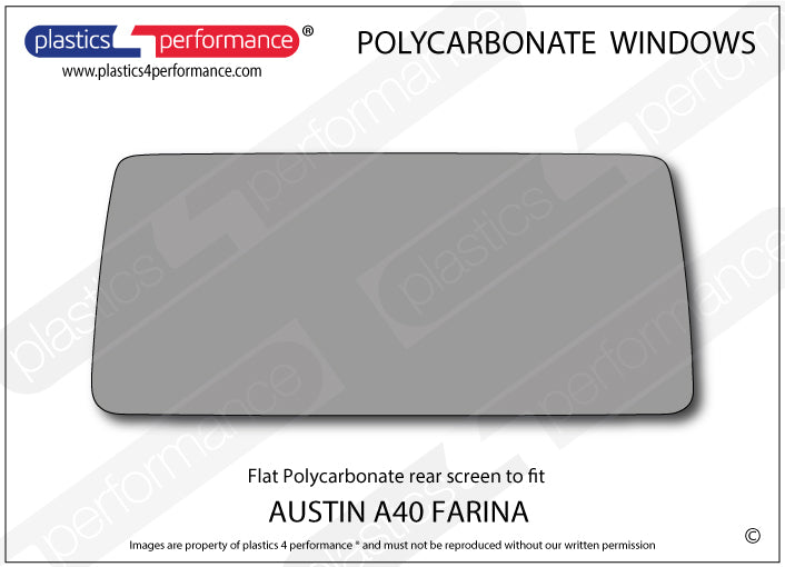 Carica immagine in Galleria Viewer, Vetri in Policarbonato per Austin A40 Farina Saloon