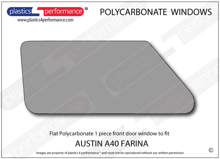 Carica immagine in Galleria Viewer, Vetri in Policarbonato per Austin A40 Farina Saloon