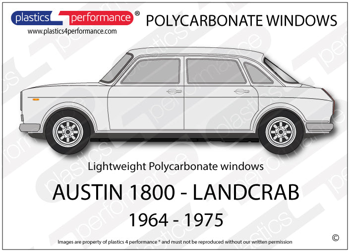 Carica immagine in Galleria Viewer, Vetri in Policarbonato per Austin 1800 "Landcrab"