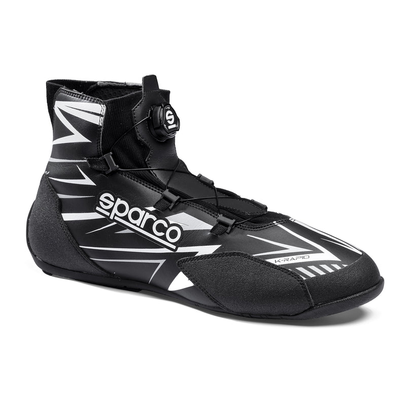 Carica immagine in Galleria Viewer, Scarpe Kart Bambino Sparco K-Rapid Rotor Nero / Bianco (FIA 8877-2022)